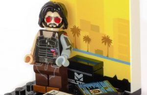 Großer Mann ganz klein: Cyberpunk 2077 – Johnny Silverhand als Lego-Männchen
